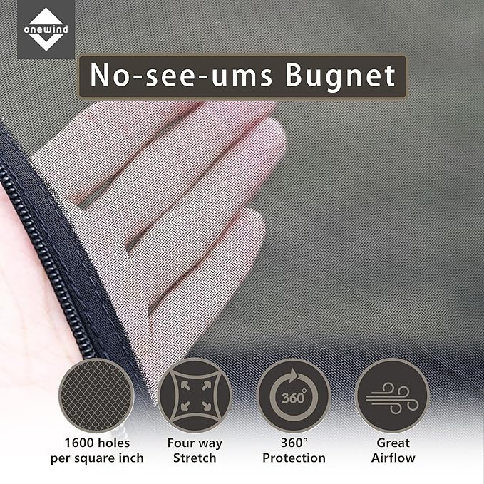 Onewind Lightweight Poncho Shelter, Solitary Shelter Cape Silnylon Emergency Survival Shelter Ultralight Minimalist Shelter for Camping Hiking Backpacking Bug Out Bag