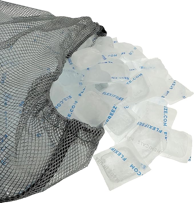 Cooler Cubes 8 lb Bag of Ice - Refreezable Reusable Ice Cubes