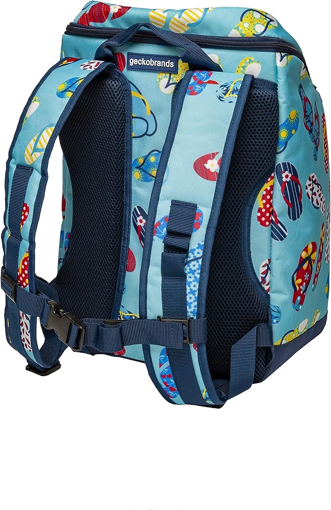 geckobrands Backpack Cooler – Hands-Free Insulated Cooler with Leak-Proof Compartment and Easy Access Pockets