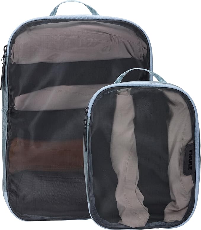 Thule Packing Cube Set, Includes Medium & Small Cubes, Transparent Fabric, Organize Clothing, Easy to Pack