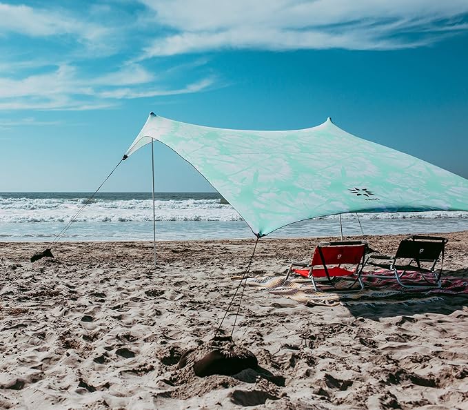 Neso Tents Grande Beach Tent, 7ft Tall, 9 x 9ft, Reinforced Corners and Cooler Pocket