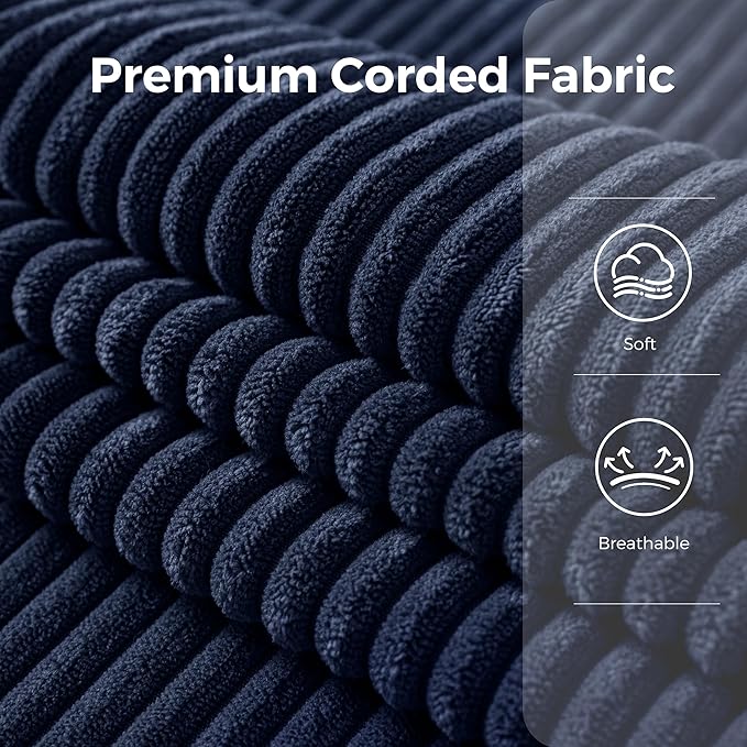 MAXYOYO 6" Japanese Floor Mattress, Foldable Futon Mattress Queen Size, Tufted Roll Up Floor Bed, Thick Tatami Mat Sleeping Pad Portable Lounger for Camping Guest Room Dormitory Bedroom RV, Navy
