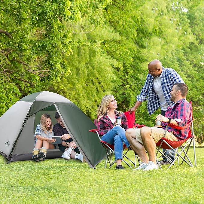 Screened Camping Tent, 3-4 Person Waterproof, Haven Tent, Backpack Double Layer Shelter, Easy Setup and Portable for Outdoor, Picnic or Hiking.