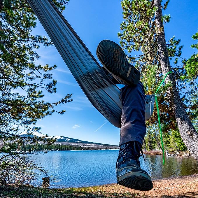 Grand Trunk Single Hammock: Nano 7 Premium Ultra Light made with Ripstop Nylon for Camping and Travel includes Carabiners
