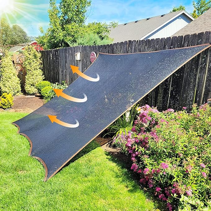 70% Shade Cloth - for Garden Plants Greenhouse, 8'x10' Sunblock Shade Cover -for Outdoor Garden Pergola Patio Lawn Sun Shade Cloths for Kennel Chicken Coop Easier to Hang Plant Shade Neting