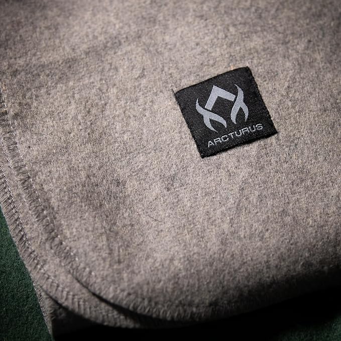 Arcturus Tahoe Wool Bed Blanket | Soft, Breathable Wool Blanket for Year-Round Comfort - King Size (90"x 108") | Thick, Washable & Warm (Stone Gray)