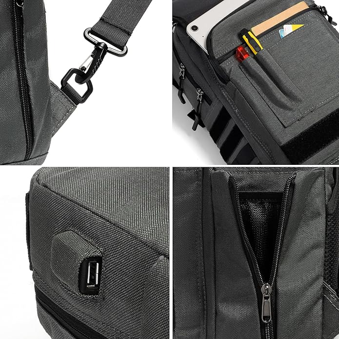 NICGID Tactical Military Backpack Daypack Molle Army Assault Pack Bug Out Bag Travel Fishing Hiking Trekking Rucksack