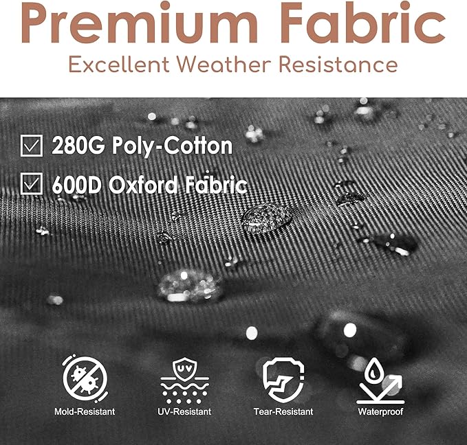 Rooftop Tent, Roof Top Tent for 2-3 Person, Blackout-Coated Polycotton & Oxford for UV Protection and Waterproof, with Aluminum Ladder, Skyview Window, Mattress, for Car/Truck/Jeep/SUV/Van