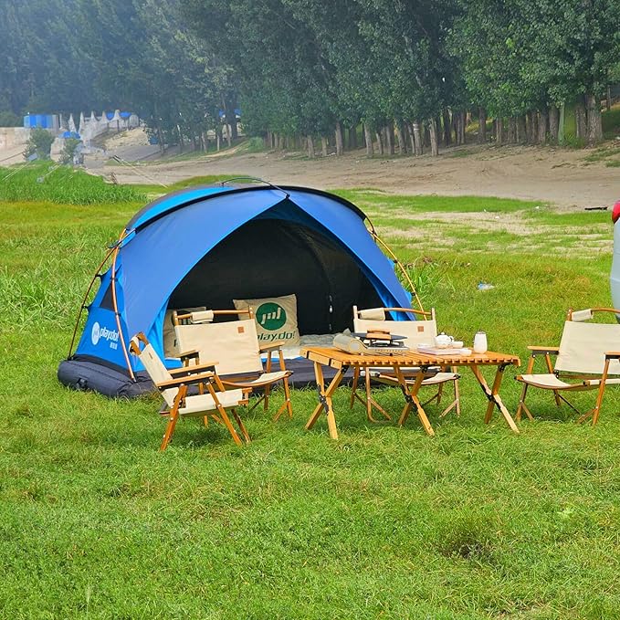 UNISTRENGH 2 Person Inflatable Car Rooftop Tent Easy Set-up Large Outdoor Glamping Camping Tent for SUV,Truck and Universal Auto Self-Driving Touring