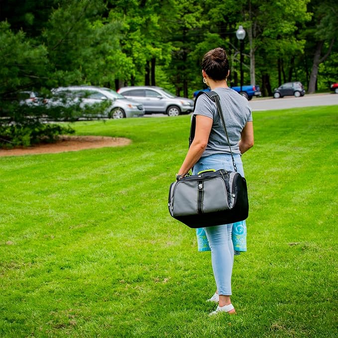 geckobrands Duffel Cooler - Insulated Leak-Proof Cooler Bag with Adjustable Strap, Holds Up to 30 Cans or 22 Bottles