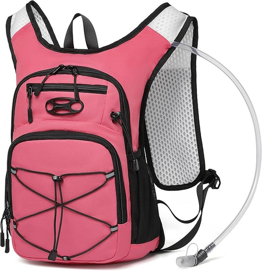 Wotony Lightweight Hydration Backpack with 2LOR 3LWater Bladder for Cycling Hiking Rave - Water Daypack for Men Women