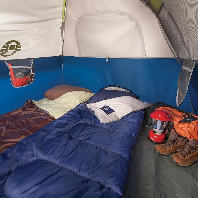 Coleman Sundome Camping Tent with Rainfly, 2/3/4/6 Person Tent Sets Up in 10 Mins, Weatherproof Shelter for Camping, Festivals, Backyard, Sleepovers, & More