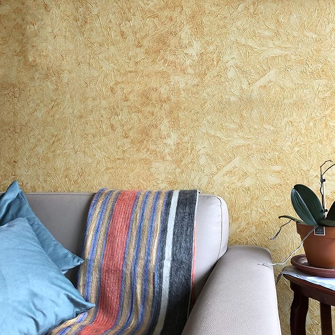 ALPAKITAS Alpaca Wool Blanket Throw | Large, Beautiful, Warm, Stripes | 64 x 45 inches | Ultra-Soft, Hypoallergenic and Breathable | Non-Itchy or Scratchy (Orange and Blue)