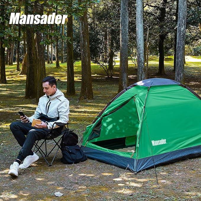 2 Person Camping Dome Tent,Waterproof Lightweight Portable Tents for Outdoor Camping Hiking Travel