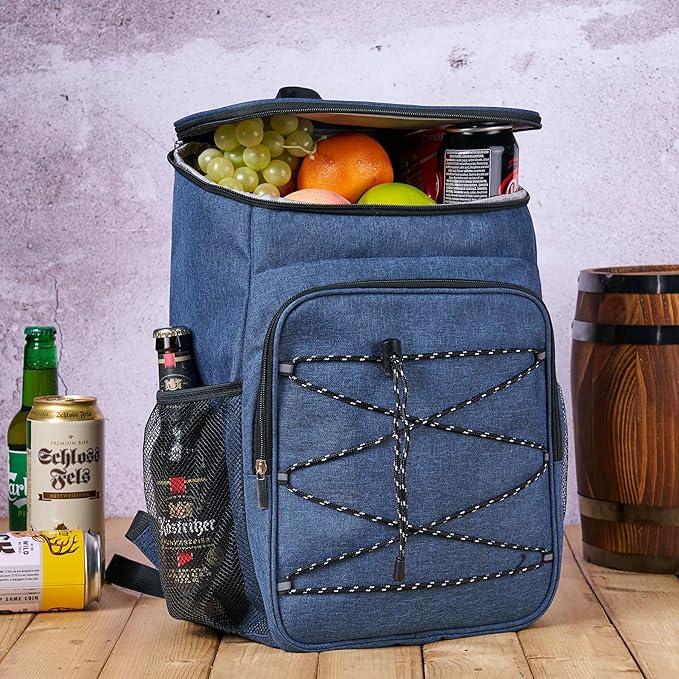 Cooler Backpack Large Insulated Leak Proof Lunch Backpack Portable Lightweight Cooler Bag for Travel Hiking Camping