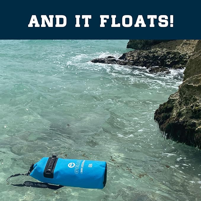Enthusiast Gear Insulated Dry Bag Floating Cooler – 10L / 15L / 25L Roll Top, Leak Proof, Waterproof, Collapsible, with Padded Shoulder Strap - Perfect for Kayaking Fishing Beach