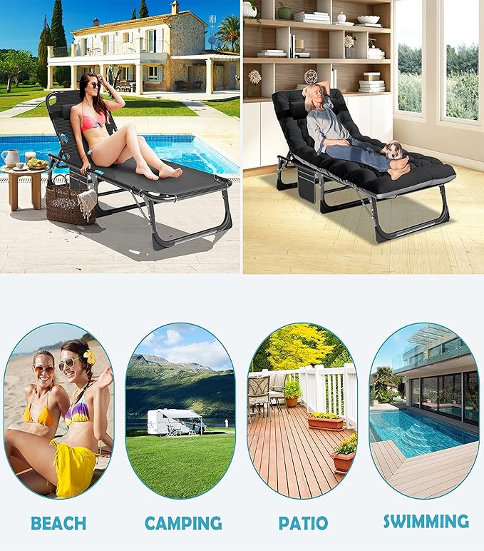ABORON Camping Cot for Adults, Folding Sleeping Cot with Mattress, 500 lb Capacity Heavy Duty Outdoor Folding Sleeping Bed, Portable Cot Bed for Camping, Indoor Guest Use, Home & Travel