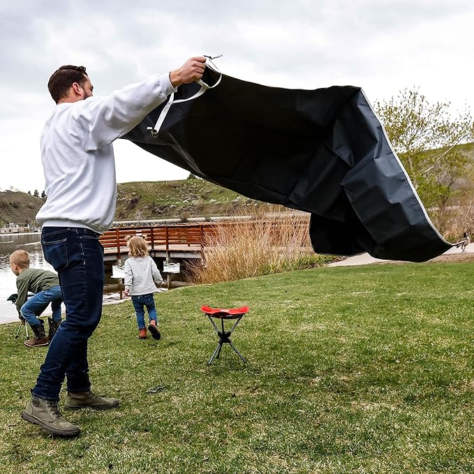 GRAND TRUNK Meadow Mat Large - Waterproof Outdoor Blanket for Picnic, Beach & Camping, Stakes Included (Horizon)
