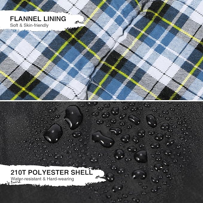 REDCAMP Cotton Flannel Sleeping Bag for Camping Backpacking, Adults Cold Weather Envelope Sleeping Bags with 2/3/4/6lbs Filling
