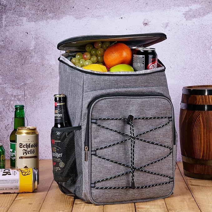 Cooler Backpack Large Insulated Leak Proof Lunch Backpack Portable Lightweight Cooler Bag for Travel Hiking Camping