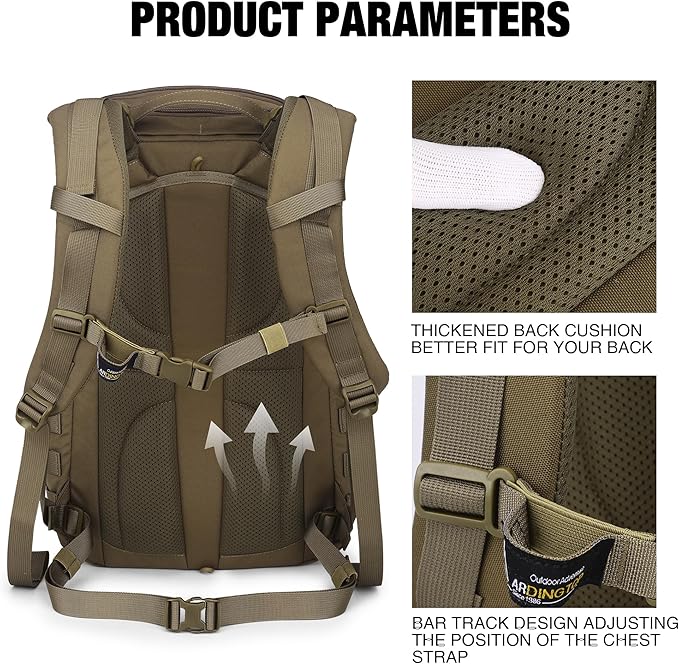 Mardingtop 30L Military Tactical Backpack for Men，Molle Rucksack EDC Daypack for Hiking,Travel,Camping, Hunting