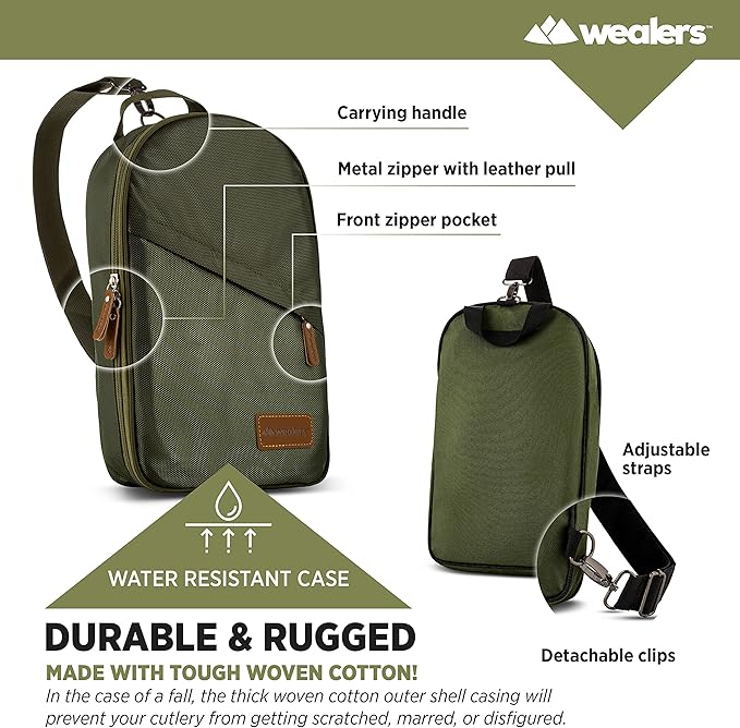 Camp Kitchen Cooking Utensil Set Travel Organizer Grill Accessories Portable Compact Gear for Backpacking BBQ Camping Hiking Travel Cookware Kit Water Resistant Case