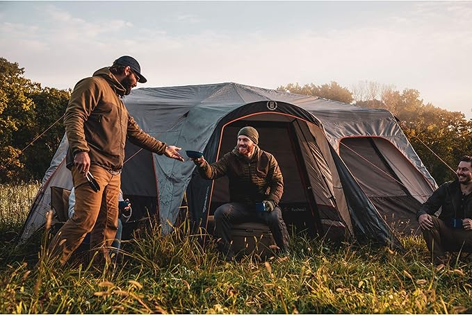 Bushnell Instant Tent | 6 Person / 9 Person / 12 Person Shield Series Instant Tents Cabin Design Perfect for 3 Season Family Camping, Hunting, and Fishing with Fast Setup | Instant Tents, Cabin Design, Family Camping, Hunting, Fishing, Fast Setup