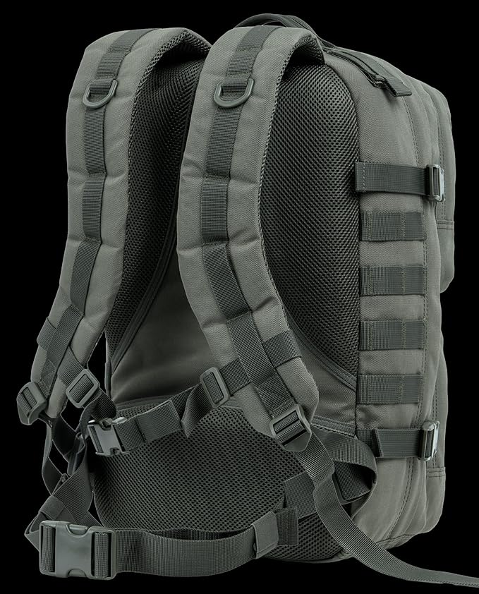 Tactical Backpack Military Survival Pack EDC Daypack Bag MOLLE for Camping Hiking Hunting Bugout Travel 25L