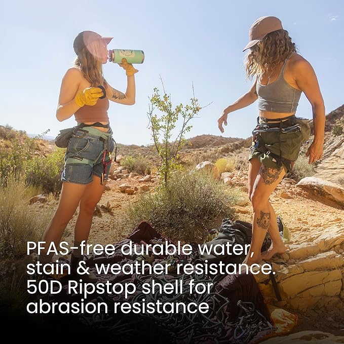 Rumpl Backcountry Puffy Blanket - Packing Comfort Into Uncomfortable Places, 100% Recycled Polyester Insulation, Lightweight, Packable, Water Resistant, 52" x 75", Deepwater