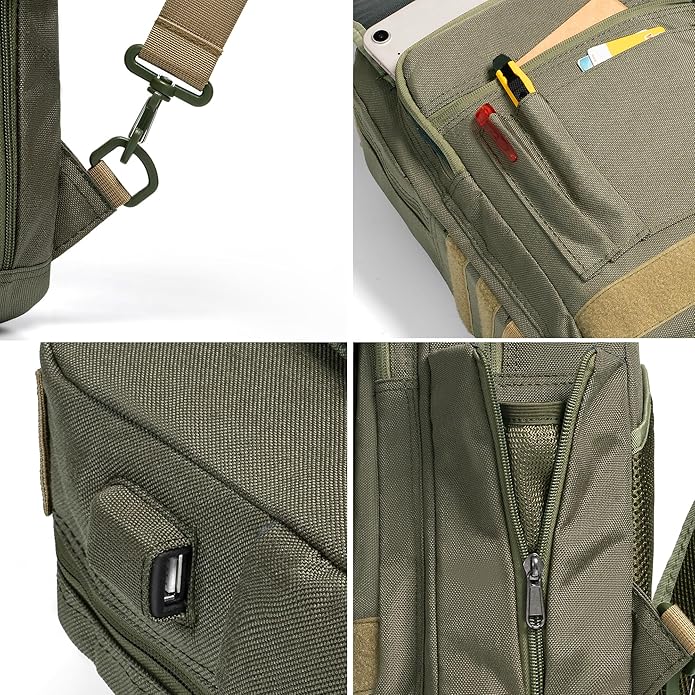 NICGID Tactical Military Backpack Daypack Molle Army Assault Pack Bug Out Bag Travel Fishing Hiking Trekking Rucksack
