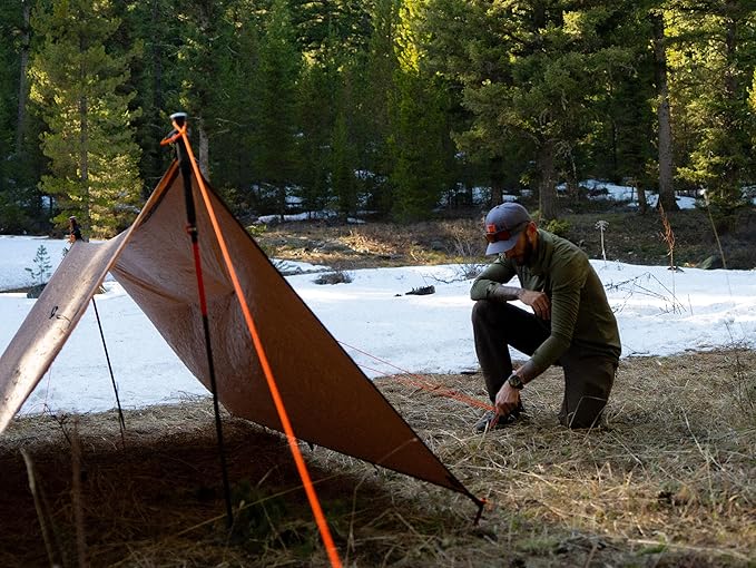VIAM Outdoors | Granite Peak Ultralight Waterproo Tarp | 1.1oz | Coyote Brown