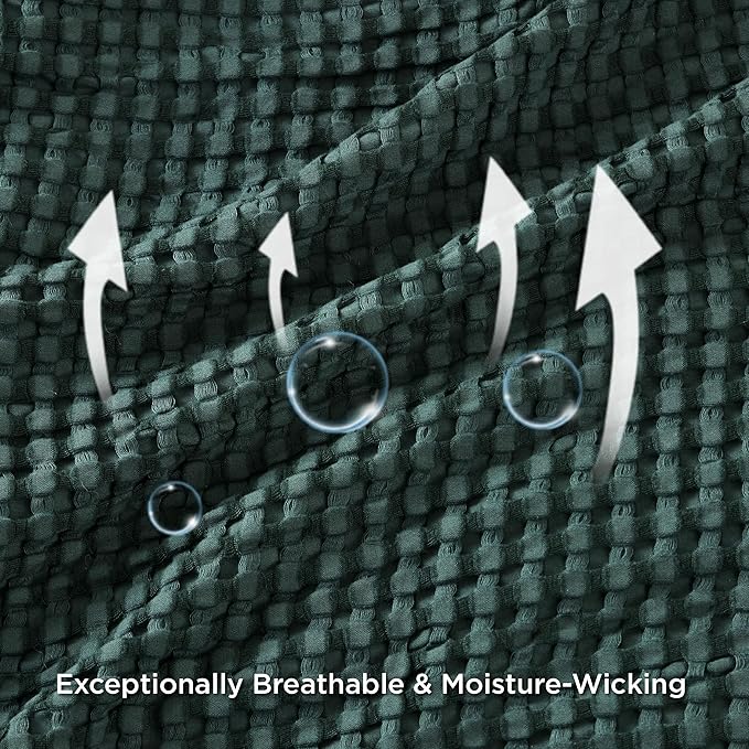 Bedsure Cooling Cotton Waffle Oversized King Blanket - Lightweight Breathable Rayon Derived from Bamboo for Hot Sleepers, Luxury Throws for Bed and Sofa, 120x96 Inches