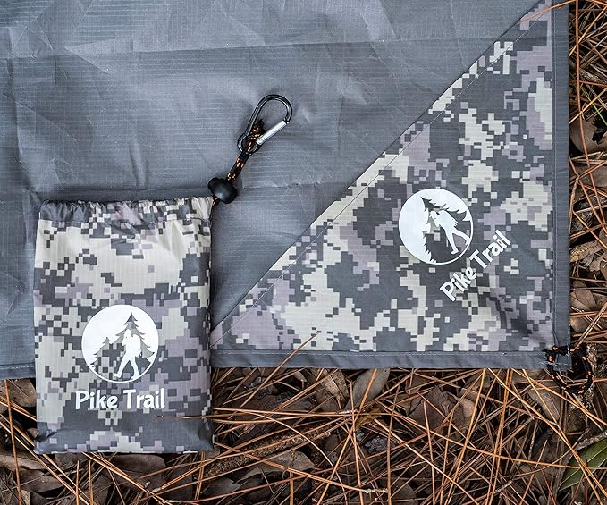 Pike Trail Pocket Beach Blanket (60 in X 56 in) – Lightweight Sand Proof Picnic Blankets, Compact Outdoor Blankets, Waterproof Pocket Blanket for Hiking, Camping, Picnics, Travel and Beach Trips