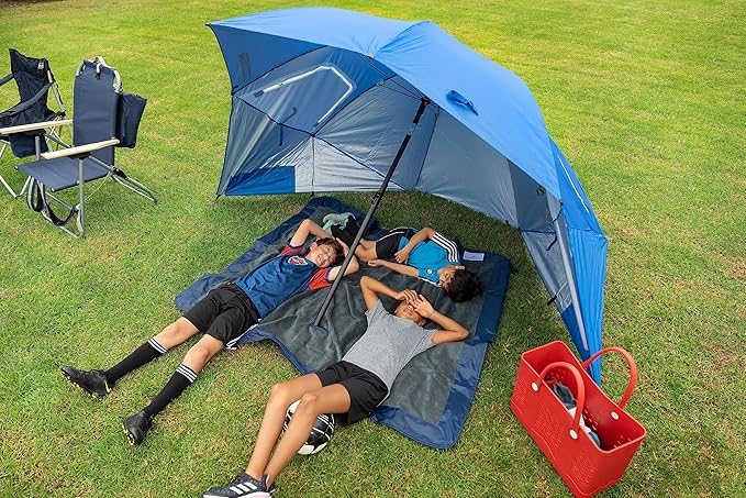 Sport-Brella Premiere XL UPF 50+ Umbrella Shelter for Sun and Rain Protection