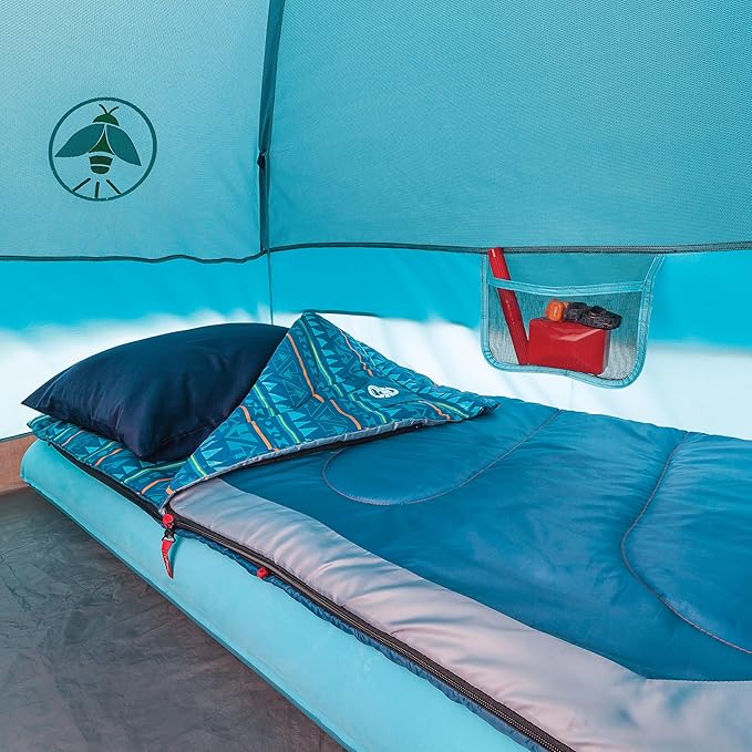 Coleman Kids Wonder Lake Tent with Rainfly, Sets Up in About 10 Minutes, 2-Person Glow-in-The-Dark Tent for Campsite, Backyard, or Indoor Use