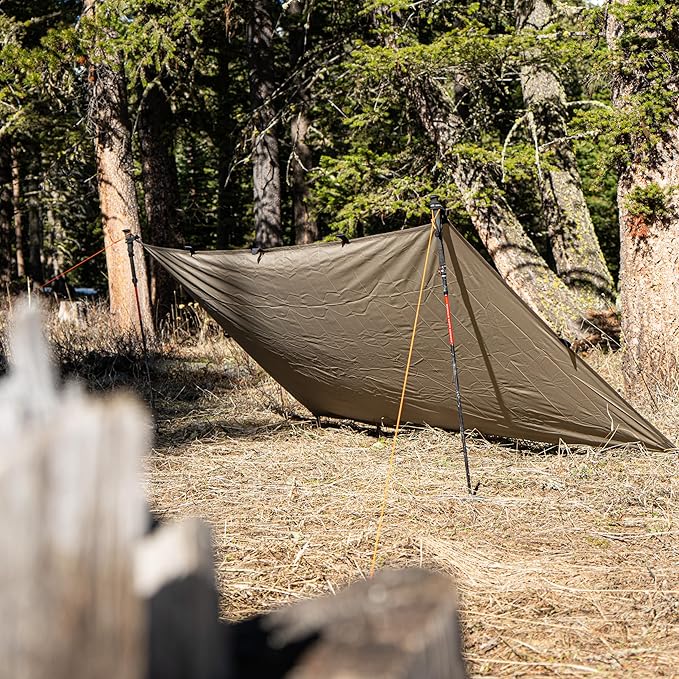 VIAM Outdoors | Switchback Ultralight Waterproof Tarp | 1.9oz | Tan